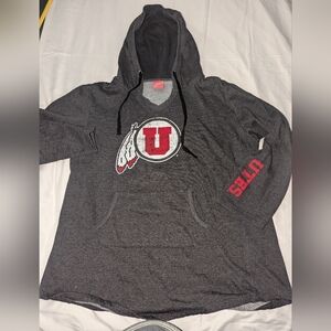 Campus Heritage Men's‎ XXL University Of Utah Gray Long Sleeve Graphic Hoodie